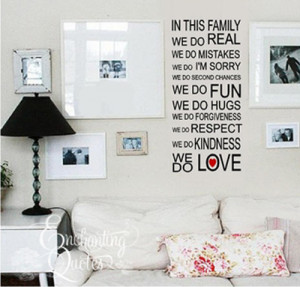 family sayings our family wall quotes are perfect for entryways foyers ...