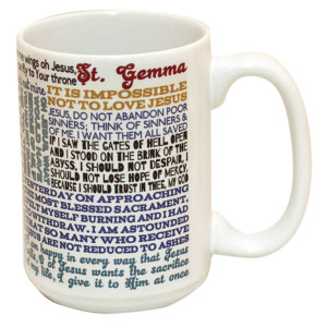 ST GEMMA QUOTES MUG