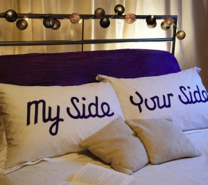 pillow talk pillowcases $ 82 usd my side and your side pillowcases ...