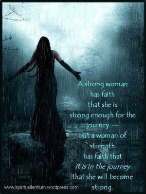 Strong Woman Has Faith Inspirational Life Quotes