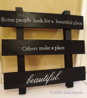 Black Pallet Quote Wall Hanging