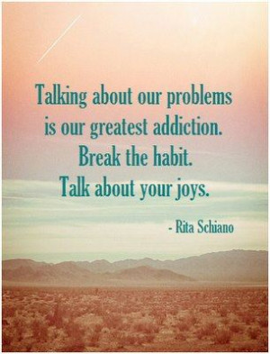 Talking about our problems with our friends and family can be healthy ...