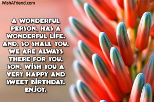Birthday Quotes For Son Turning 19 ~ Son Birthday Messages