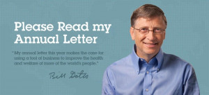 To read this year's Annual Letter, visit BillsLetter.org