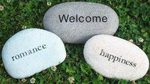 Engraved Garden Stones