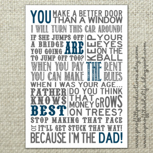11. Father’s Day Free Printable Poster by A Proffittable Life .