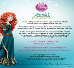 Disney Princess Merida's Coronation Invitation
