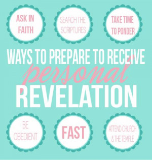 Come Follow Me Handouts:: How Do I Receive Personal Revelation