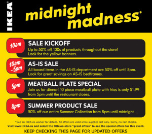 Thread: [Merged] IKEA Midnight Madness June 18th 2010