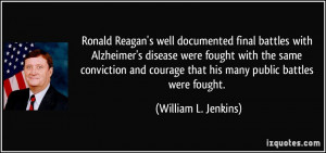 Ronald Reagan's well documented final battles with Alzheimer's disease ...