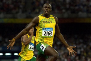 Jamaica's Usain Bolt wins Olympic men's 100m finals in Beijing