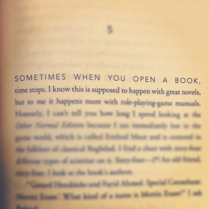 ... when you open a book, time stops - Ned Vizzini, 