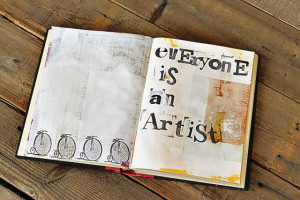 How to turn an old book into an art journal. DIY tutorial via ...