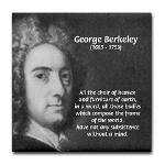 Irish Idealist: George Berkeley Tile Coaster