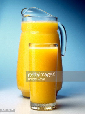 orange juice glass