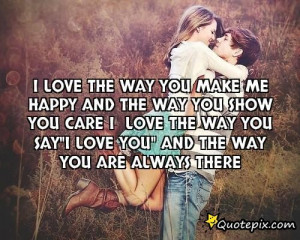 love me the way i am and i promise to love you just the way you are