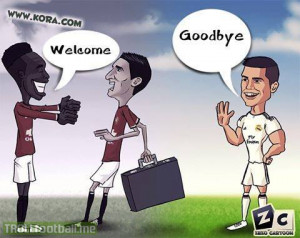 Angel Di Maria is welcomed in Manchester United