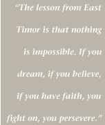 What will you take from this? Is it something that will engerize you ...