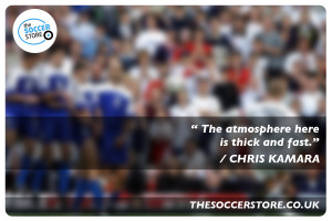 The atmosphere here is thick and fast.” – Chris Kamara Quote