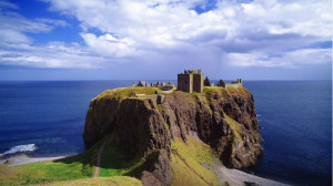壁纸1366×768海岸古老城堡 世界自然风光摄影壁纸,The ...