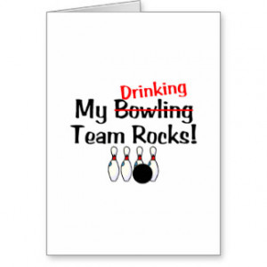 Bowling Sayings Cards & More