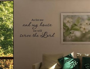 house-we-will-serve-the-lord-vinyl-wall-quotes-religious-sayings-home ...