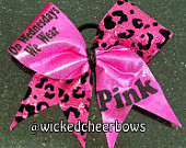 Cheer Bow - On Wednesdays We Wear Pink
