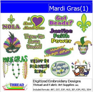 Machine Embroidery Designs - Mardi Gras(1)