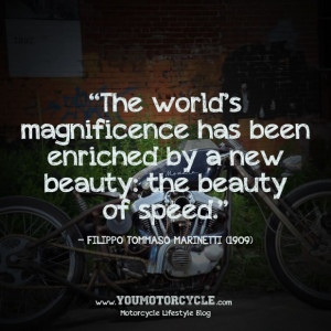 God bless the beauty of speed on a motorcycle.