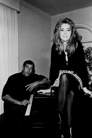 title jane fonda with roger vadim at the piano size price 17 in x 22