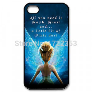 Cute-Tinkerbell-Fairies-Quotes-Cover-Case-for-iPhone-4-4s-5-5s-5c-6 ...