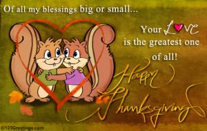 ... emotions to your beloved on Thanksgiving with this warm ecard