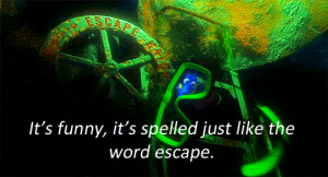 Dory reads the word 