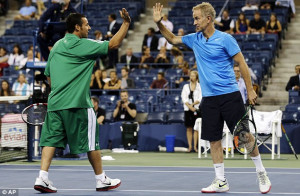 You cannot be serious! Adam Sandler and John McEnroe cause a racket at ...