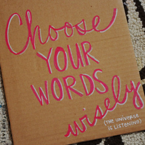 Doodle by Liv Lane – Choose Your Words Wisely