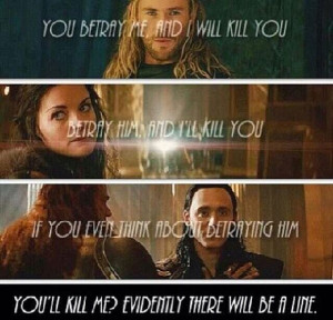 there is a line!! In the Avengers, Thor says 