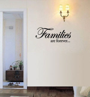 BIG Families are forever Vinyl Wall Quote Decal by 7decals, $20.99