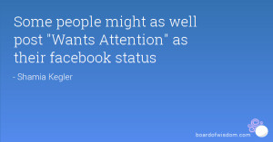 Some people might as well post 