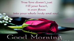 True love quotes with good morning