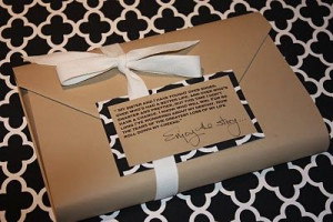 ... entice the gift recipient and folded Kraft Paper. A Gift Wrapped Life