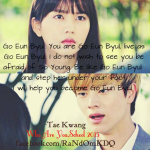 ... korean drama quotes #who are you #who are you school 2015 #school 2015