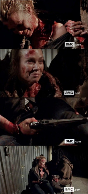 ... and Danai Gurira in the season 3 finale of The Walking Dead (Cr: AMC