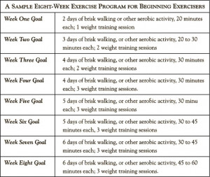 Robert Reames' Training Tips A Sample Exercise Program for Beginners ...
