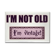 Not Old I'm Vintage Rectangle Magnet for