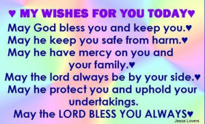 May The Lord Bless You Quotes Pinterest
