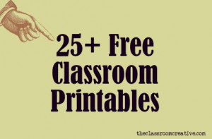 ... ve rounded up some great free printables for your homes and classrooms