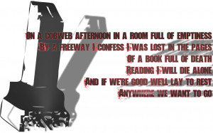 Like A Stone - Audioslave Song Lyric Quote in Text Image