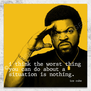 ice cube quote square wall art