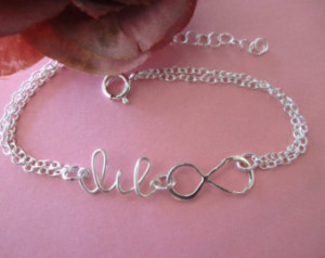 ... sisters are forever eternity love personalized handmade wire wrapped