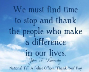 Thank a police officer
